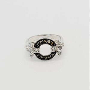 925 Sterling Silver White Gold Plated ring 5.75